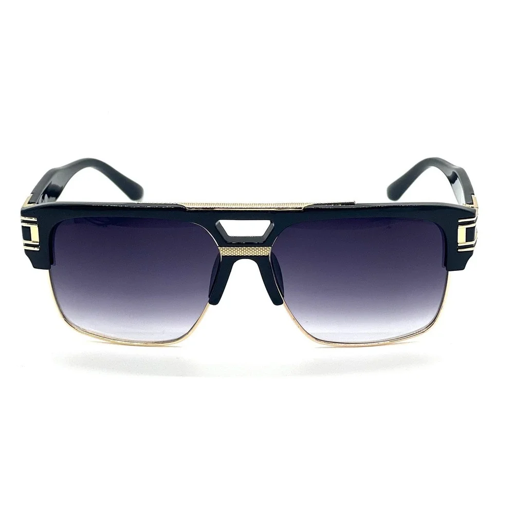 Rectangular Gangster Black Shades‎ Mens Designer Sunglasses Cholo Party Shades
